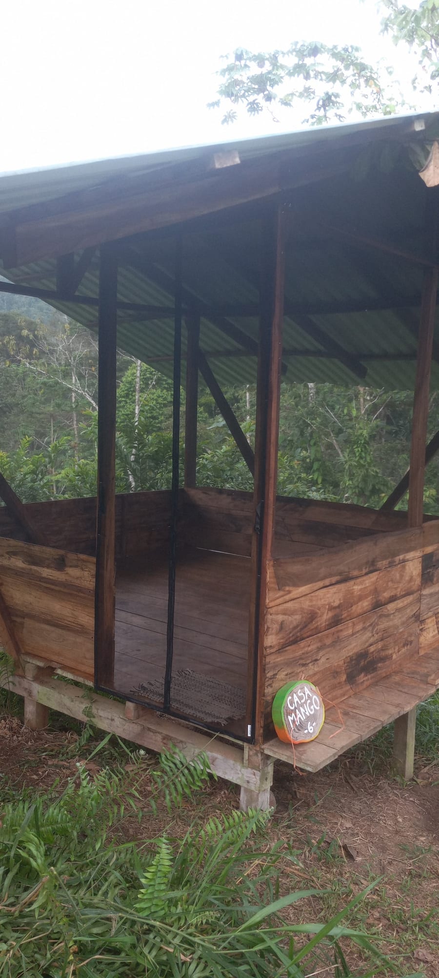 Open-air huts similar to this